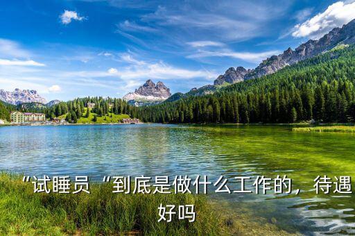 “試睡員“到底是做什么工作的，待遇好嗎
