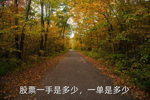 股票一手是多少，一單是多少