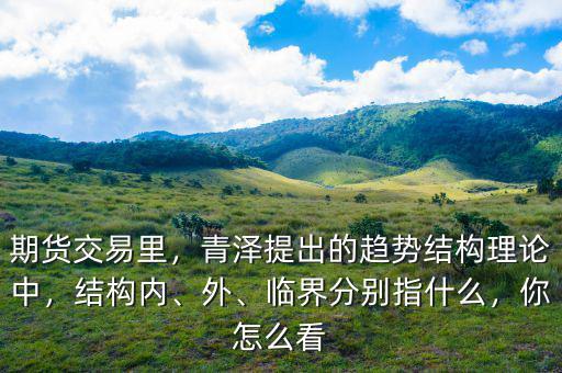 期貨交易里，青澤提出的趨勢結(jié)構(gòu)理論中，結(jié)構(gòu)內(nèi)、外、臨界分別指什么，你怎么看