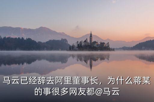 馬云已經(jīng)辭去阿里董事長(zhǎng)，為什么蔣某的事很多網(wǎng)友都@馬云