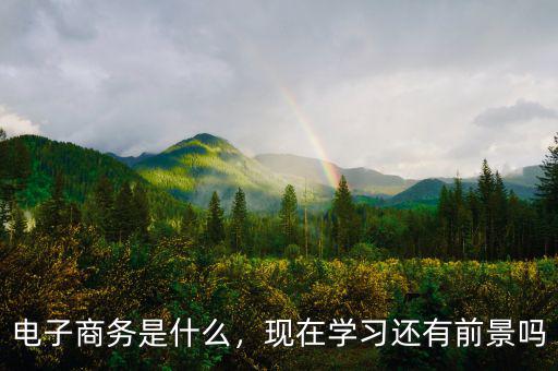 電子商務(wù)是什么，現(xiàn)在學(xué)習(xí)還有前景嗎