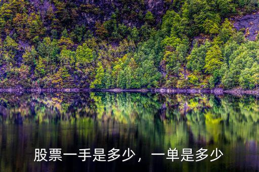 股票一手是多少，一單是多少