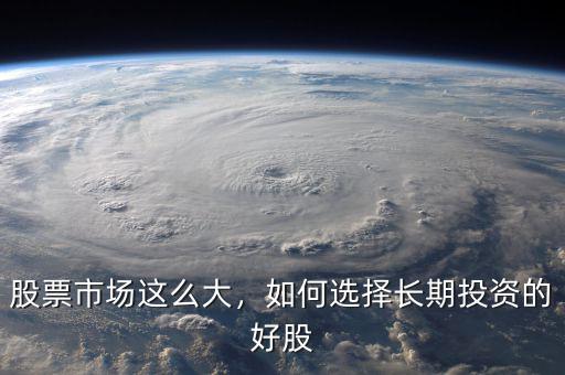 股票市場(chǎng)這么大，如何選擇長(zhǎng)期投資的好股