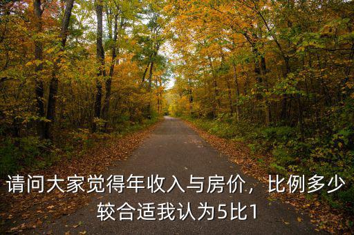 請(qǐng)問(wèn)大家覺(jué)得年收入與房?jī)r(jià)，比例多少較合適我認(rèn)為5比1