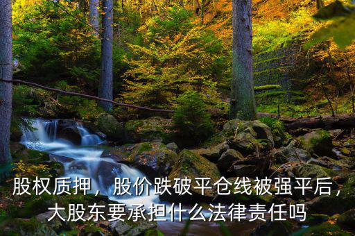 股權(quán)質(zhì)押，股價(jià)跌破平倉(cāng)線被強(qiáng)平后，大股東要承擔(dān)什么法律責(zé)任嗎