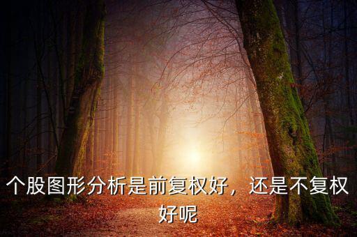個(gè)股圖形分析是前復(fù)權(quán)好，還是不復(fù)權(quán)好呢