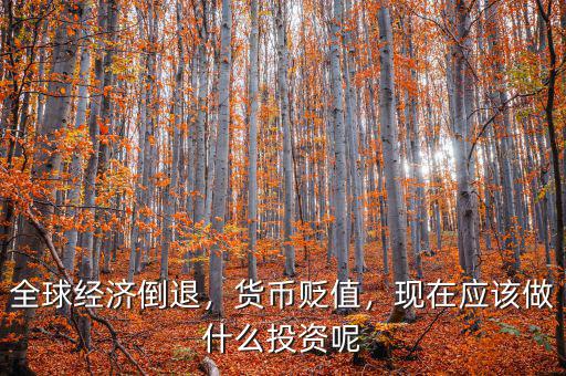 全球經(jīng)濟(jì)倒退，貨幣貶值，現(xiàn)在應(yīng)該做什么投資呢