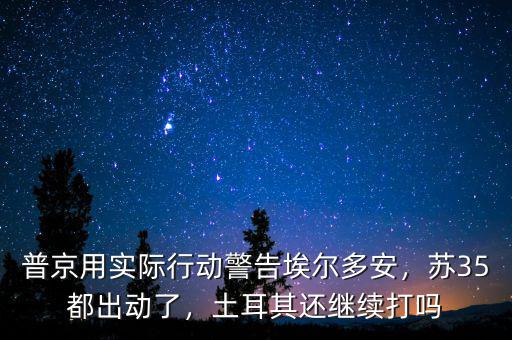 普京用實際行動警告埃爾多安，蘇35都出動了，土耳其還繼續(xù)打嗎