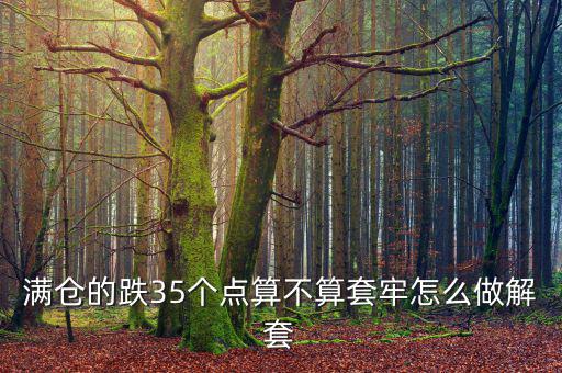 滿倉套牢怎么辦,滿倉的跌35個點(diǎn)算不算套牢