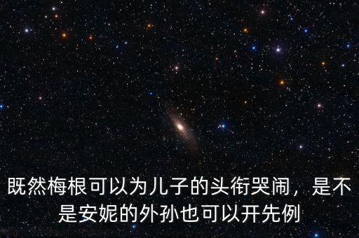 既然梅根可以為兒子的頭銜哭鬧，是不是安妮的外孫也可以開先例