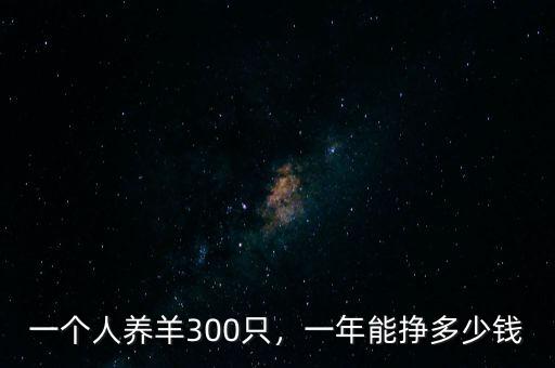一個(gè)人養(yǎng)羊300只，一年能掙多少錢