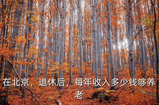 在北京，退休后，每年收入多少錢夠養(yǎng)老