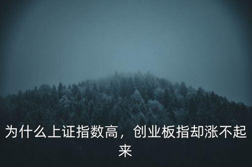 為什么上證指數(shù)高，創(chuàng)業(yè)板指卻漲不起來