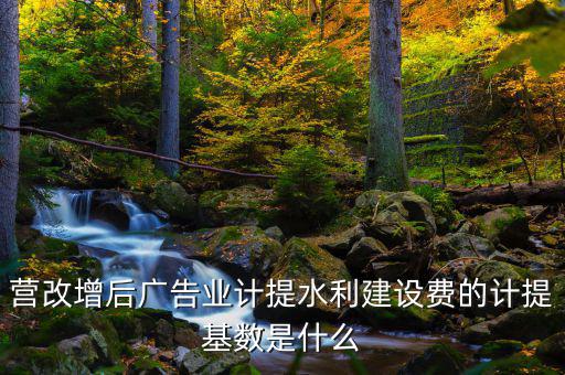 營(yíng)改增后廣告業(yè)計(jì)提水利建設(shè)費(fèi)的計(jì)提基數(shù)是什么