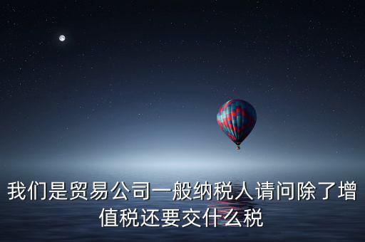 除了增值稅還有什么稅，一般納稅人每年除了交增值稅還有什么稅啊比例是多少啊