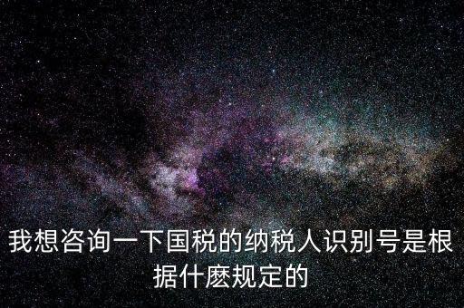 臨時納稅人代碼是什么，我想咨詢一下國稅的納稅人識別號是根據(jù)什麼規(guī)定的