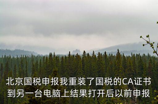 為什么有別的電腦上查不到國稅申報文件，國稅申報能在其他電腦里查看報表打印出來嗎如果不能查看和打
