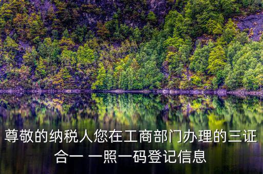多證合一備案是什么，三證合一需要去國稅備案請問需要帶什么
