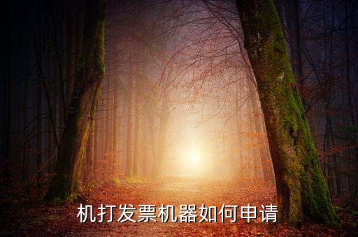 機打發(fā)票機器如何申請