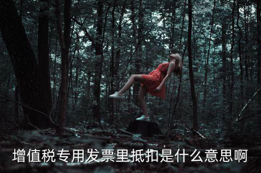 抵扣票是什么意思，增值稅專用發(fā)票里抵扣是什么意思啊