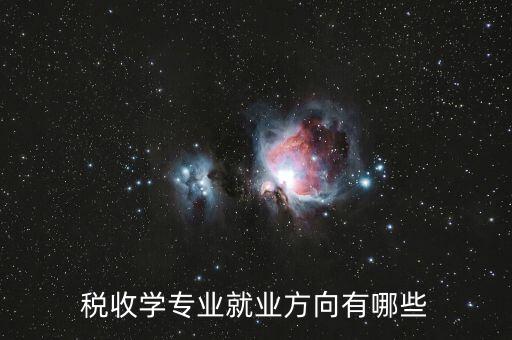 稅收學專業(yè)就業(yè)方向有哪些