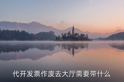 代開(kāi)發(fā)票作廢去大廳需要帶什么