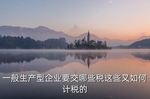 生產(chǎn)型企業(yè)交什么稅，一般生產(chǎn)型企業(yè)要交哪些稅這些又如何計(jì)稅的