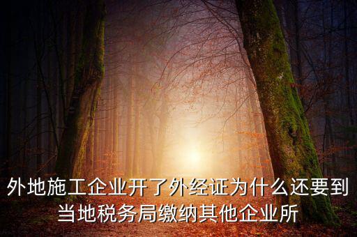 外經(jīng)證為什么要繳銷(xiāo)，到國(guó)稅開(kāi)的外行證為什么要去撤銷(xiāo)