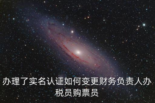 辦稅員在什么網(wǎng)上變更，辦理了實名認證如何變更財務負責人辦稅員購票員