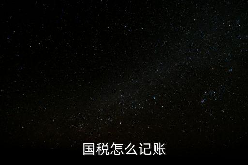 什么稅收記賬，國稅怎么記賬