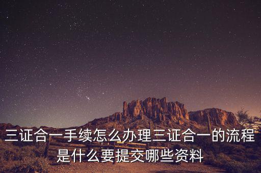 變更地稅三證合一需要什么資料，三證合一營業(yè)執(zhí)照換證需要什么資料