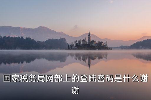 山東國稅證書登錄密碼是什么，國家稅務局網(wǎng)部上的登陸密碼是什么謝謝