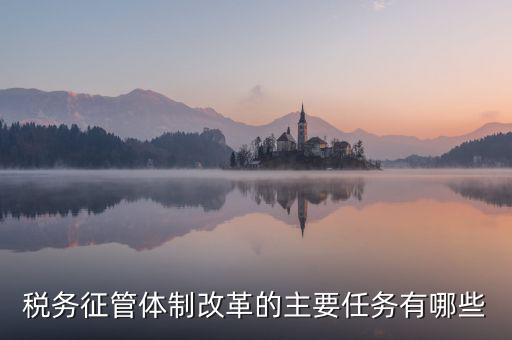 稅務(wù)征管體制改革的主要任務(wù)有哪些