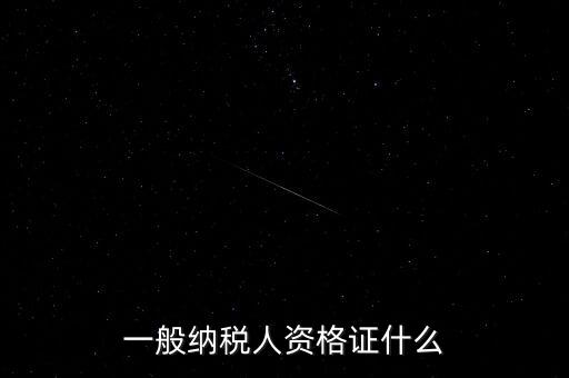 納稅人資格證是什么，一般納稅人的認(rèn)定資格是什么