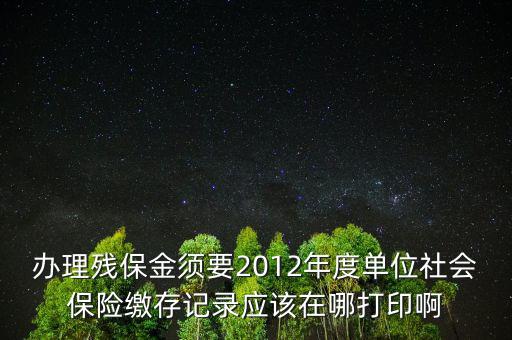 殘保金申報(bào)在什么地方查，殘保金的一般繳款書我應(yīng)該去那里拿呢