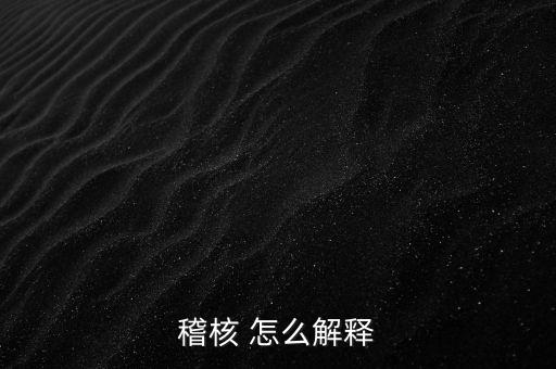 發(fā)票稽核補稅什么意思，稽核 怎么解釋