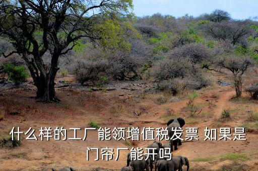 什么樣的公司可以領(lǐng)發(fā)票，什么樣的工廠能領(lǐng)增值稅發(fā)票 如果是門簾廠能開嗎