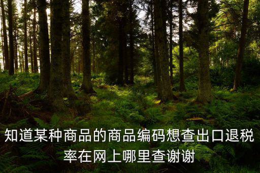 什么網(wǎng)站能查到退稅率，有沒有查詢出口退稅率的網(wǎng)址