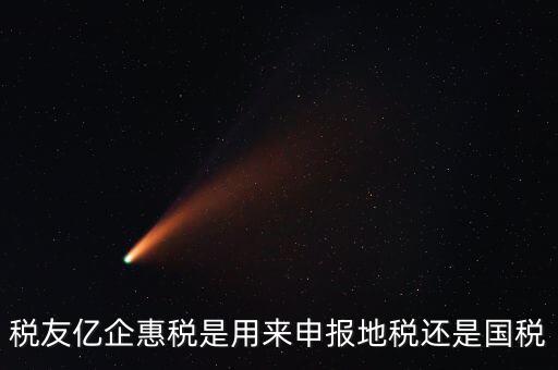 稅友億企惠稅是用來(lái)申報(bào)地稅還是國(guó)稅