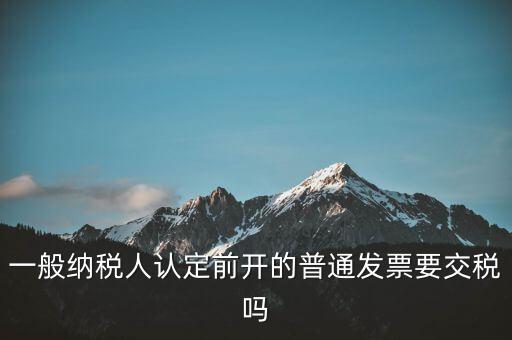 認(rèn)定前發(fā)票是什么，認(rèn)證發(fā)票提示提交發(fā)票為認(rèn)定前發(fā)票我們早就是一般納稅人了  搜