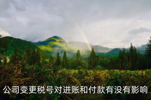 稅號(hào)變更是什么意思，公司變更稅號(hào)對(duì)進(jìn)賬和付款有沒(méi)有影響