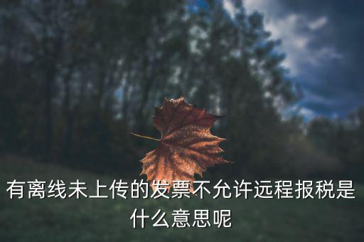 遠(yuǎn)程報稅是什么意思，征期抄報稅和遠(yuǎn)程報稅是一個概念嗎有什么區(qū)別呢