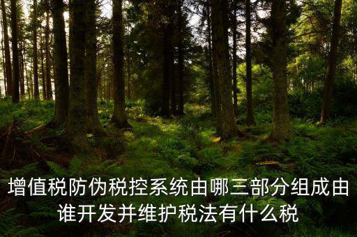 增值稅防偽稅控系統(tǒng)由哪三部分組成由誰(shuí)開(kāi)發(fā)并維護(hù)稅法有什么稅