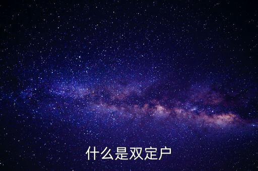 國稅雙定戶是什么意思，單位中什么是雙定戶
