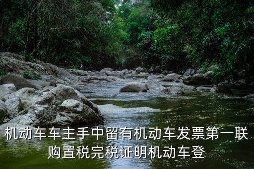 購(gòu)置稅完稅證明是什么，車(chē)輛購(gòu)置稅完稅證明的介紹