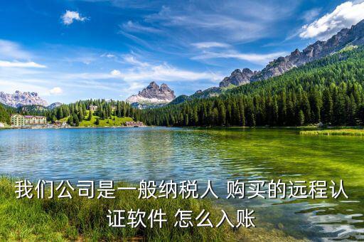一般納稅人 網(wǎng)上認(rèn)證 認(rèn)定計(jì)入什么科目，我們公司是一般納稅人 購(gòu)買的遠(yuǎn)程認(rèn)證軟件 怎么入賬