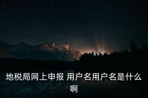 山東地稅網(wǎng)上申報(bào)賬號密碼是什么，地稅申報(bào)的用戶名和密碼是什么