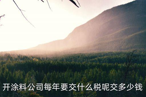 涂料根據(jù)什么計(jì)稅，個(gè)體工商油漆涂料戶(hù)國(guó)稅都根據(jù)什么來(lái)交