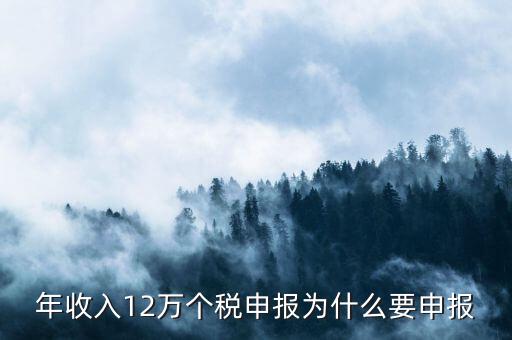 為什么12萬(wàn)要申報(bào)表，每個(gè)月都已繳納為什么年收入超過(guò)12萬(wàn)還需要再申報(bào)