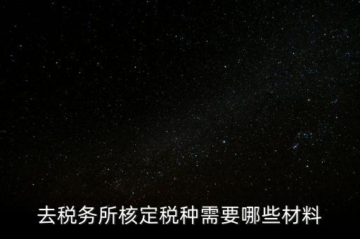 國(guó)稅稅種核定都帶什么，剛拿到營(yíng)業(yè)執(zhí)照下一步去稅務(wù)局核定稅種需要帶哪些資料